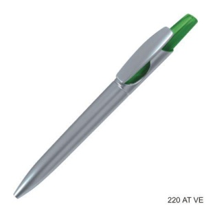 Gathered™ Pix Stilus din plastic, corp gri metalizat, parti color