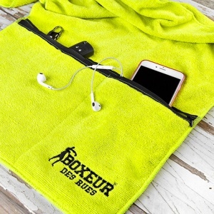 GC Gym towel with pocket boxeur des rues - Img 3
