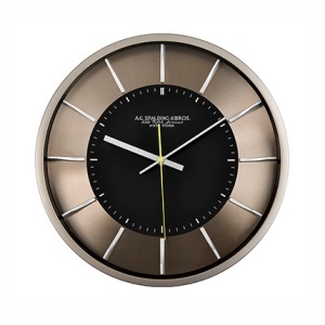 GC Spalding wall clock, 35 cm diameter. with box