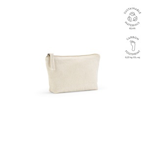 Geantă de toaletă Cairo S. 1.1L 320 g/m² bumbac cu fermoar - Img 1