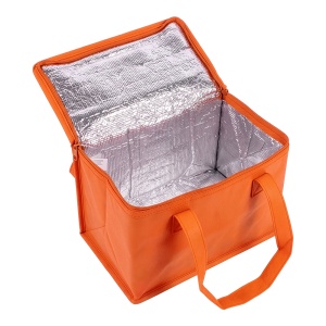 Geantă frigorifică din material nețesut laminat, cu interior argintiu - Img 10