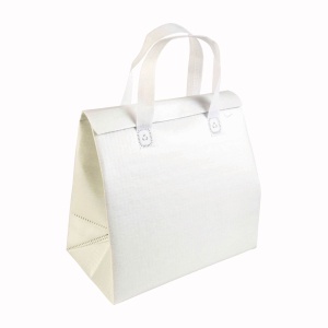Geantă frigorifică laminată din material nețesut 100 g/m2 cu închidere cu velcro, 27 x 28 x 6 cm - Img 7