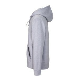 Hanorac unisex cu fermoar din bumbac regenerat și poliester 280 g/m2 - Img 6