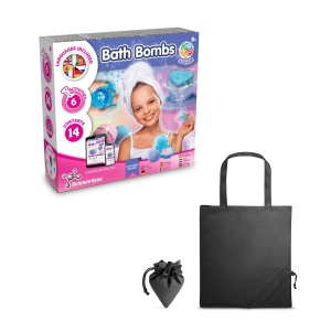 hi!™ Bath Bombs Kit V Joc educațional furnizat cu o pungă de cadou pliabilă 190T