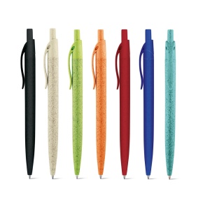 hi!™ CAMILA Pen made of wheat straw fiber and ABS with clip - Img 1