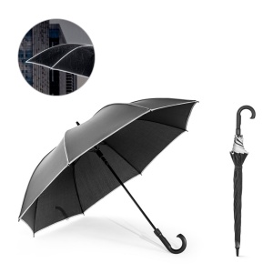 hi!™ FINNLEY. Umbrelă 27” din poliester reciclat rezistent la vânt (100% rPET) pongee 190T - Img 2