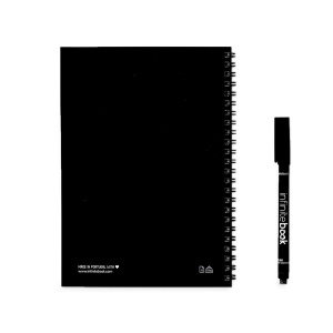 hi!™ INFINITEBOOK PLAIN A5 "Infinitebook" cu copertă flexibilă și 15 pagini simple de tip tablă albă