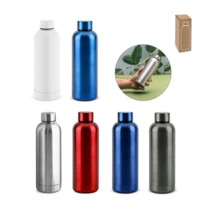 hi!™ ODIN METTALIC Sticlă din oțel inoxidabil reciclat 90% 550 mL - Img 1
