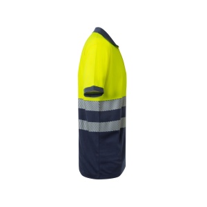 hi!™ VL ACHELOUS Tricou polo piqué bicolor (150g/m²) cu mâneci scurte, din bumbac (55%) și poliester (45%) - Img 13