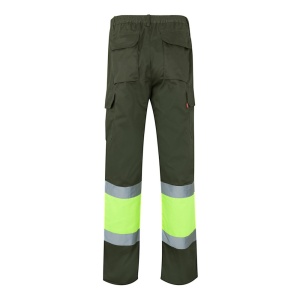 hi!™ VL ATHENA Pantaloni din twill în două tonuri (210g/m²), căptușiți, cu mai multe buzunare, din bumbac (20%) și poliester (80%)