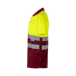 hi!™ VL CUPID LARGE Tricou polo bicolor bird-eye (160g/m²) cu mâneci scurte, din poliester (100%)