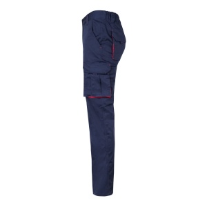 hi!™ VL FIDES Pantaloni extensibili cu buzunare multiple (240g/m²), în două tonuri, din bumbac (46%), EME (38%) și poliester (16%)