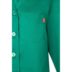 hi!™ VL RAMA Bluză cu mânecă lungă din twill (175g/m²), din twill de bumbac (35%) și poliester (65%)