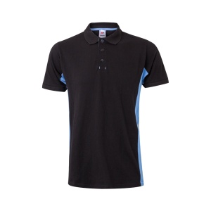 hi!™ VL SUPAY Tricou polo piqué bicolor (180g/m²), cu mânecă scurtă, din bumbac (60%) și poliester (40%)