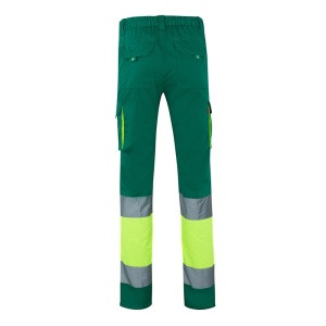 hi!™ VL ZEUS LARGE Pantaloni elastici cu buzunare multiple, în două tonuri (240 g/m²), din bumbac (46%), EME (38%) și poliester (16%)