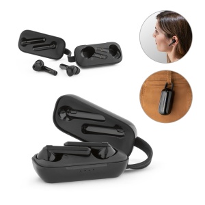 HI BOSON. Recycled ABS (100% rABS) wireless earphones with 3-hour battery life