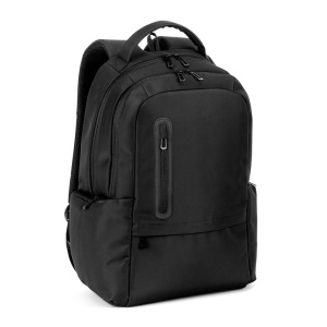 HI BOSTON SOLID. Rucsac pentru laptop (17") din nailon 150D cu 2 compartimente căptușite