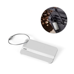 HI EMIL. Aluminium luggage tag
