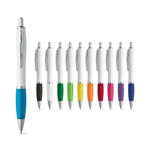 HI MOVE. ABS ball pen with clip and metal trim