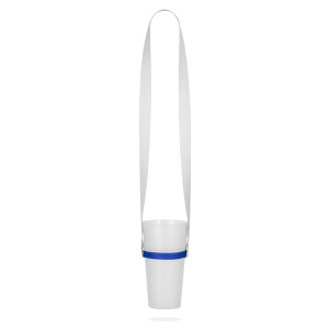 HI ROTHERHAM. Lanyard pentru sublimare din poliester reciclat (100% rPET) cu suport din silicon pentru pahare - Img 8