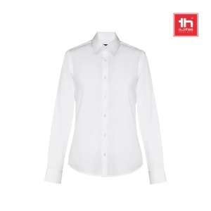 HI THC PARIS WOMEN WH. Cămașă de poplin pentru dame - Img 5