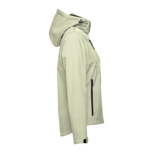HI THC ZAGREB WOMEN. Women's softshell jacket with detachable hood and rounded back hem - Img 25