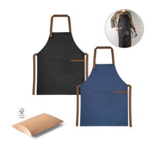 HI VESPER. 100% cotton canvas apron (300 g/m²) with metal details