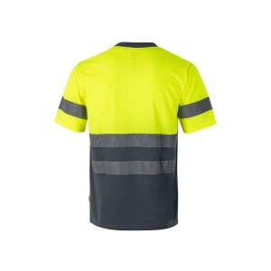 HI VL BRAHMA. Two-tone bird-eye technical T-shirt (140g/m²), in polyester (100%) - Img 8