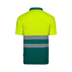 HI VL FORTUNA. Tricou polo Bird-eye (140g/m²) cu mâneci scurte, din poliester (100%) - Img 9