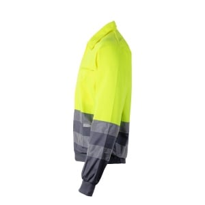 HI VL NEPTUNE. Two-tone twill jacket (210g/m²) in polyester (80%) and cotton (20%) - Img 9