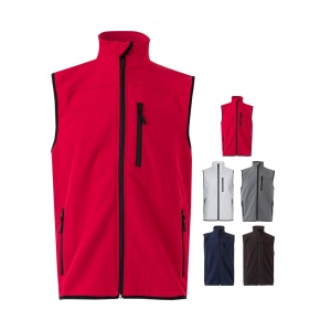 HI VL VARUNA. Vestă Soft Shell (280g/m²), cu căptușeală polară, din poliester (94%) și elastan (6%)