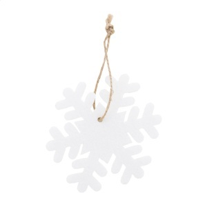 Joulox - RPET ornament pom de Crăciun, fulg de nea
