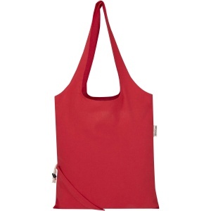 Madras Blend 140 g/m² GRS recycled foldable cotton tote bag 7L - Img 13
