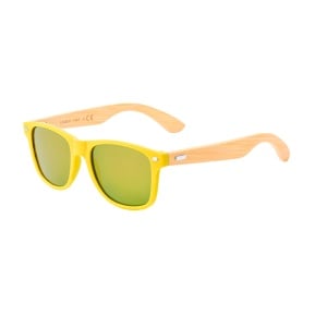 MAK Ferguson - Sunglasses Bamboo/ PC Mirrored Lenses. UV400 Protection