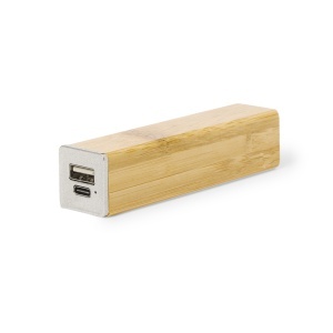 MAK Godimer - Power Bank Bamboo/ Wheat Straw 2200 mAh. USB Output. Type C Output and Input - Img 3