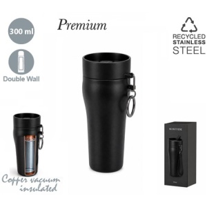 MAK Liran - Pahar izotermic din oțel inoxidabil reciclat 280 ml. Izolat în vid cu cupru