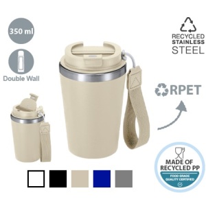 MAK Magnyn - Pahar izolat din PP reciclat/ interior din oțel inoxidabil reciclat 350 ml
