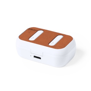 MAK Shizar RCS - Earphones Recycled Leather/ Recycled ABS Bluetooth Connection. Battery 30 mAh/ Charging Station 300 mAh - Img 4