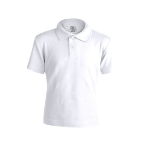 MAK YPS180 - Kids White Polo Shirt "keya" 100% Ring Spun Cotton, Piqué 180 g/ m2