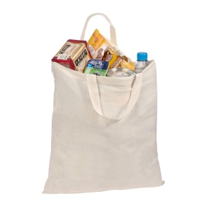 MC Sacoşă de cumpărături cu mâner scurt, 140 g/m²