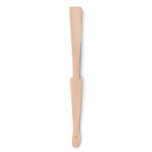 MO BOWFAN Rainbow wooden hand fan - Img 3