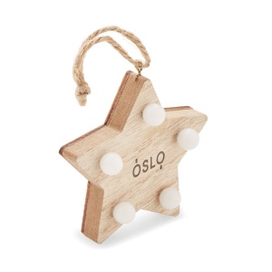 MO LALIE - Wooden weed star with lights