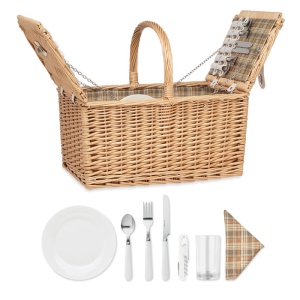 MO MIMBRE PLUS Wicker picnic basket 4 people