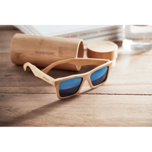 MO WANAKA - Sunglasses and case in bamboo