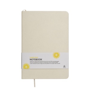Notebook with cover made from fruit scraps and elastic closing band - Img 7