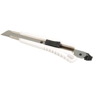 ON™ ABS Stanley knife with locking mechanism, large, 2 spare blades