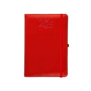 ON™ Daily diary 2025, cover with border stitching, pen holder and white paper