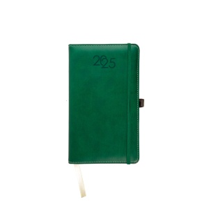 ON™ Daily diary 2025 with cover with edge stitching, pen holder and white paper