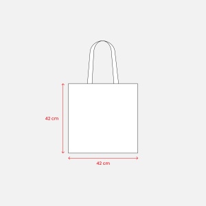 ON™ 135 g/m2 cotton shopping bag, long handles