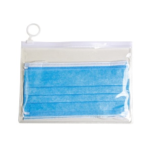 ON™ PVC zipped case (18.6 x 14.2 cm) for surgical masks and cooling sports towel (item 18424)